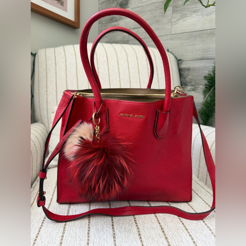 Michael Kors Mercer Pebbled Leather Tote Bag